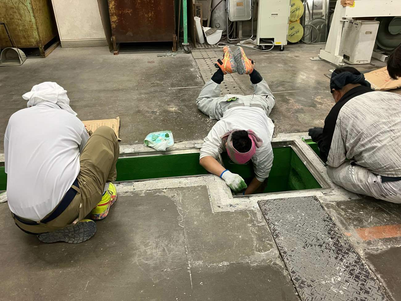 硝子加工工場（埼玉県上尾市）